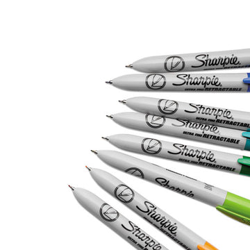 Sharpie® Retractable Permanent Marker, Extra-fine Needle Tip, Assorted Colors, 3-set freeshipping - TVN Wholesale